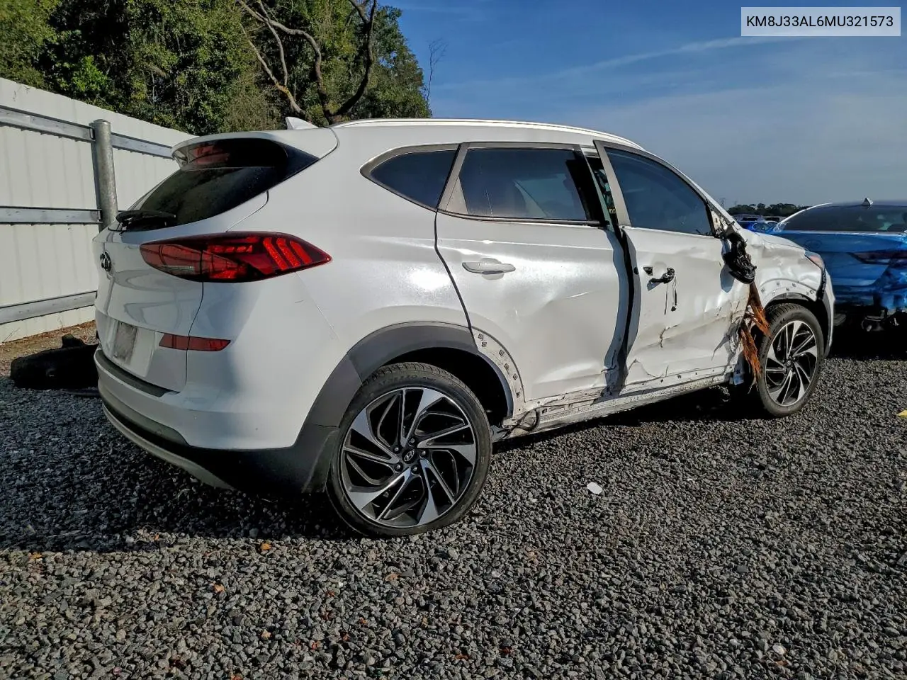 KM8J33AL6MU321573 2021 Hyundai Tucson Limited