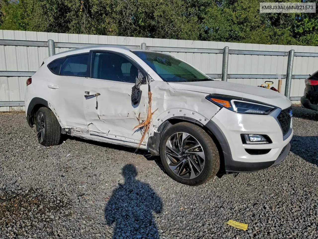 KM8J33AL6MU321573 2021 Hyundai Tucson Limited