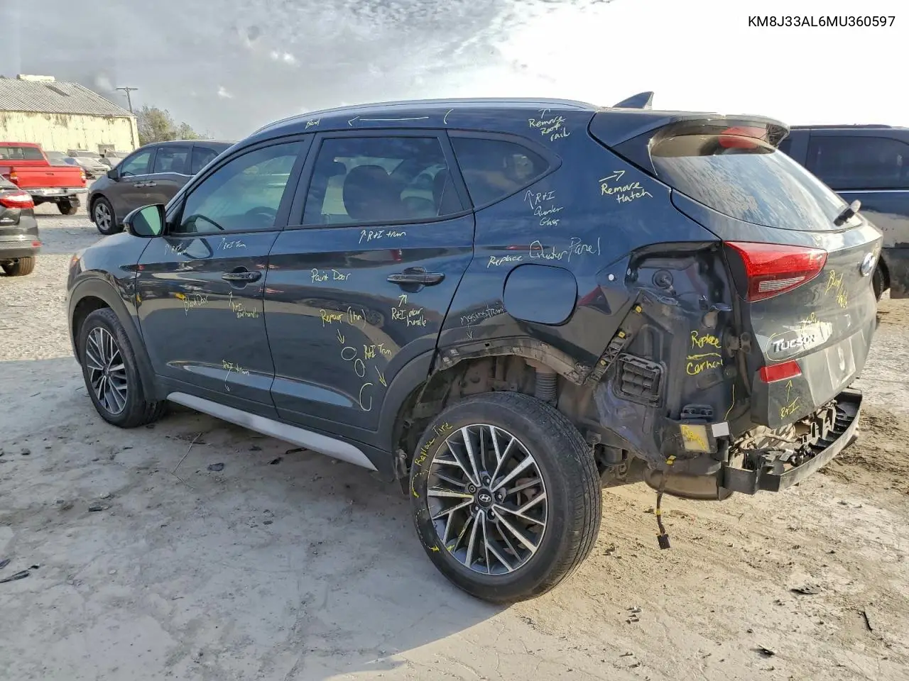 KM8J33AL6MU360597 2021 Hyundai Tucson Limited