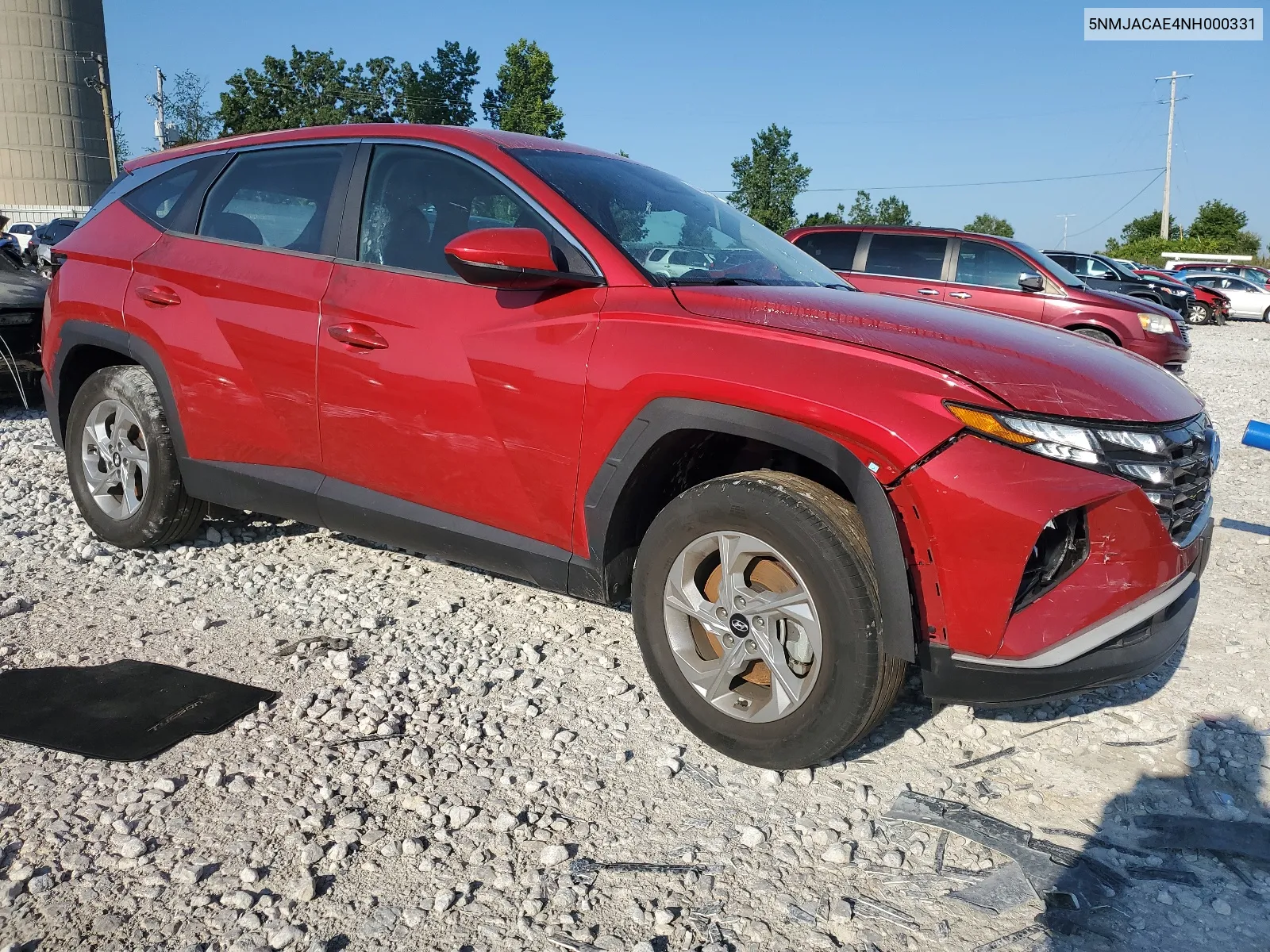 2022 Hyundai Tucson Se VIN: 5NMJACAE4NH000331 Lot: 64642434