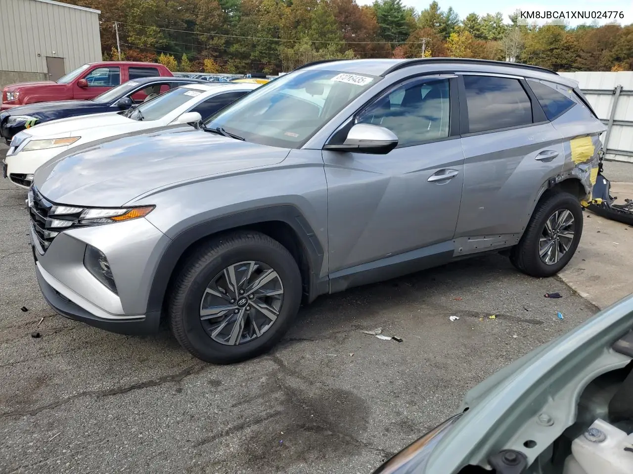 KM8JBCA1XNU024776 2022 Hyundai Tucson Blue
