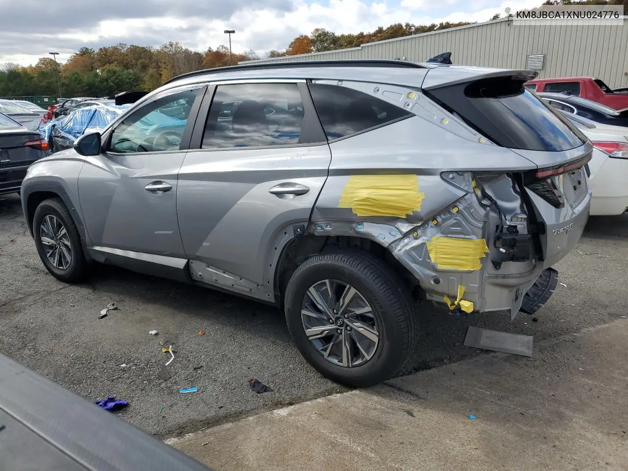 KM8JBCA1XNU024776 2022 Hyundai Tucson Blue