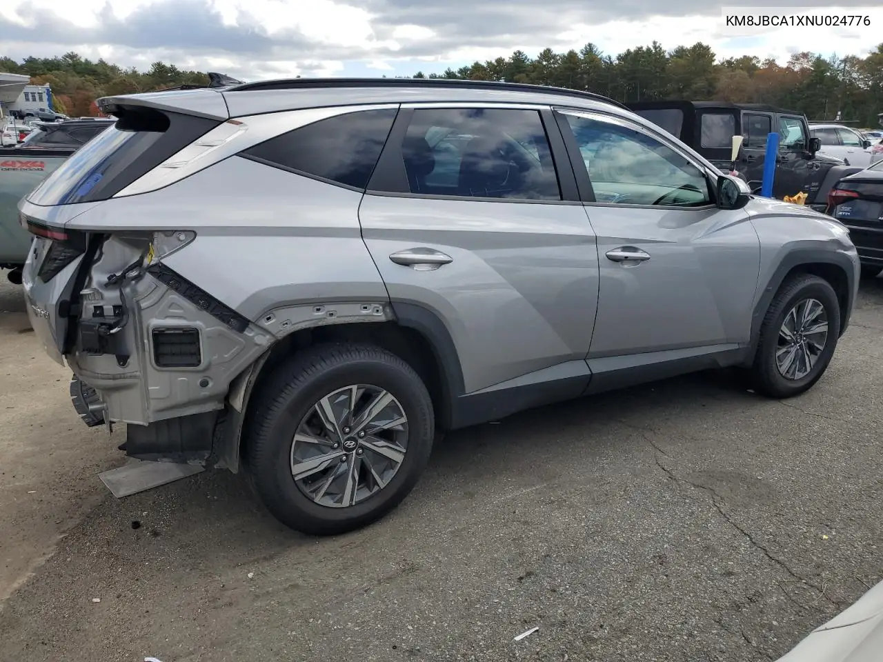 KM8JBCA1XNU024776 2022 Hyundai Tucson Blue