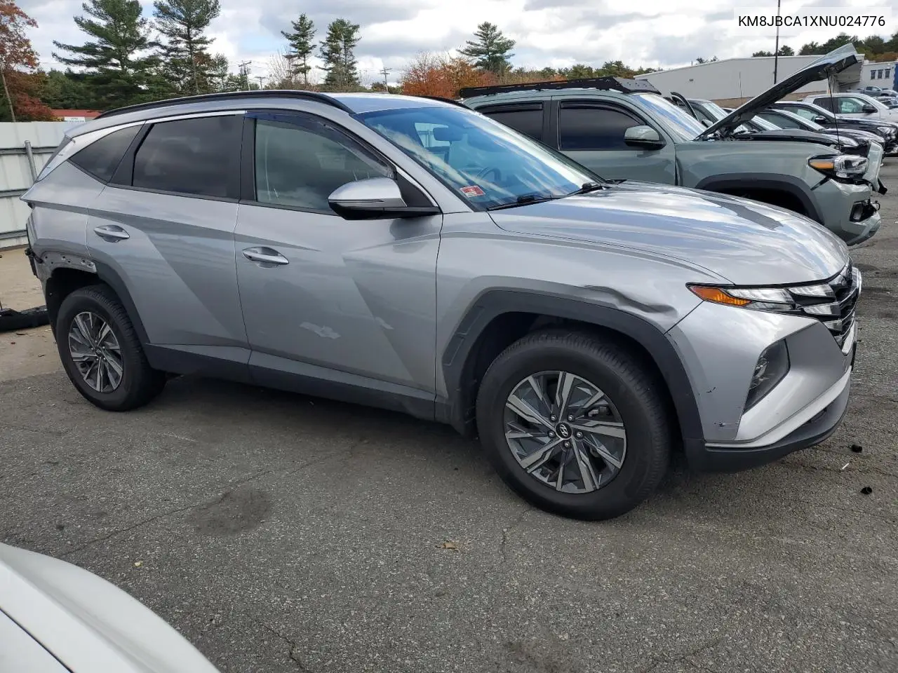 KM8JBCA1XNU024776 2022 Hyundai Tucson Blue