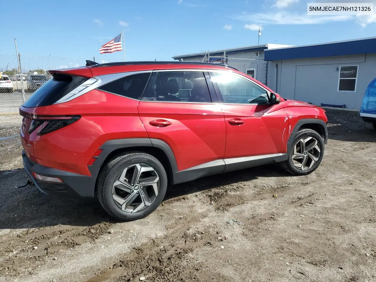 5NMJECAE7NH121326 2022 Hyundai Tucson Limited