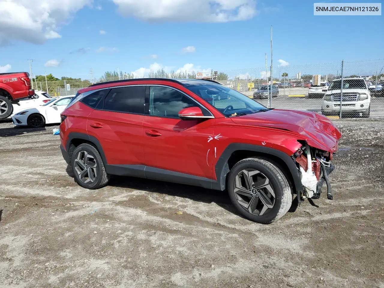 5NMJECAE7NH121326 2022 Hyundai Tucson Limited