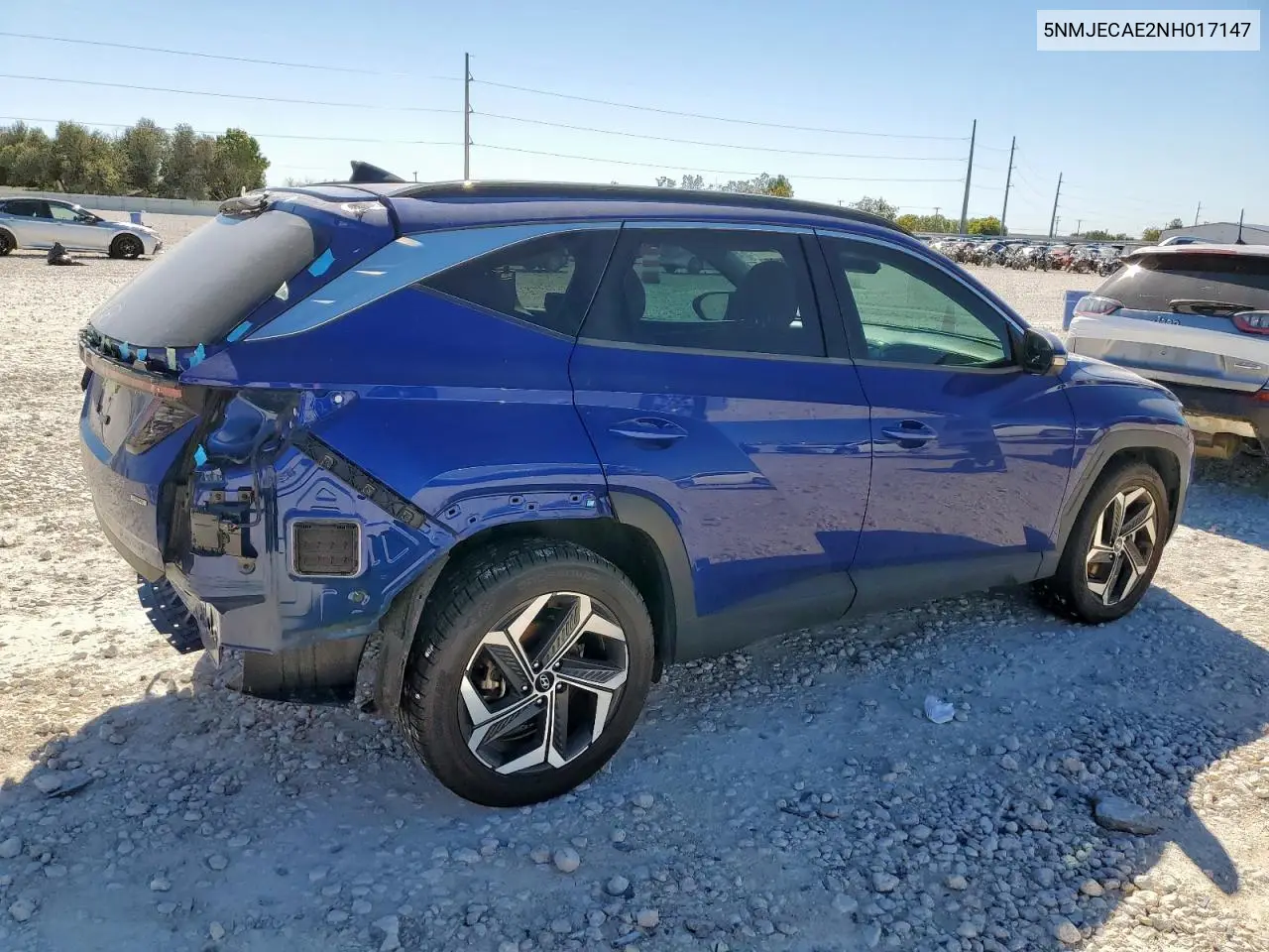 5NMJECAE2NH017147 2022 Hyundai Tucson Limited