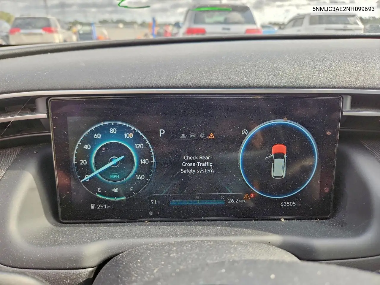 5NMJC3AE2NH099693 2022 Hyundai Tucson Sel