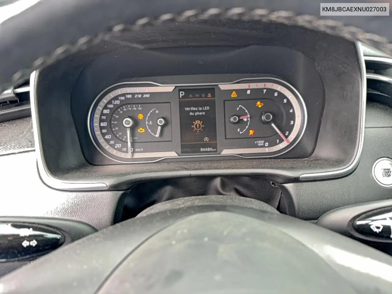 KM8JBCAEXNU027003 2022 Hyundai Tucson Sel