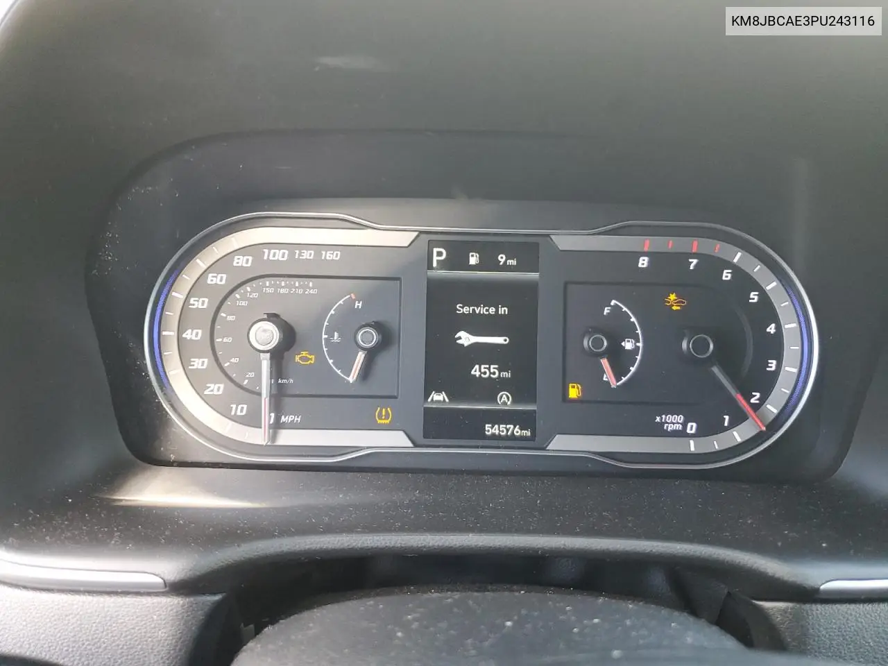 KM8JBCAE3PU243116 2023 Hyundai Tucson Sel