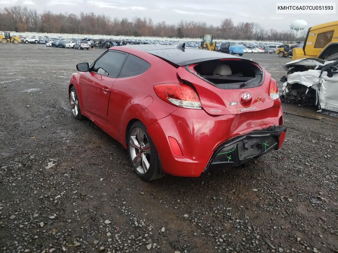 KMHTC6AD7CU051593 2012 Hyundai Veloster