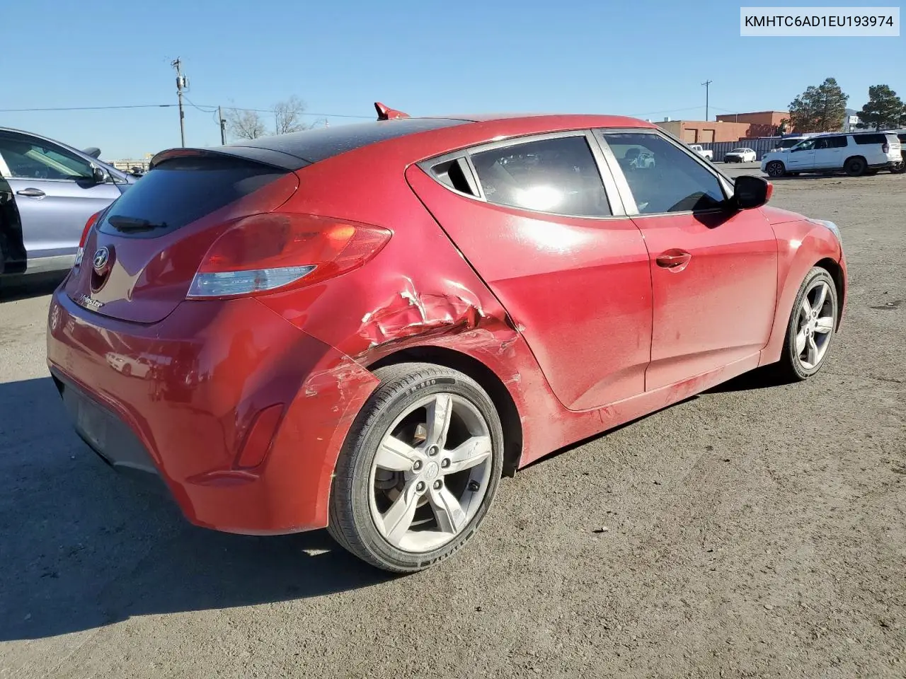 KMHTC6AD1EU193974 2014 Hyundai Veloster