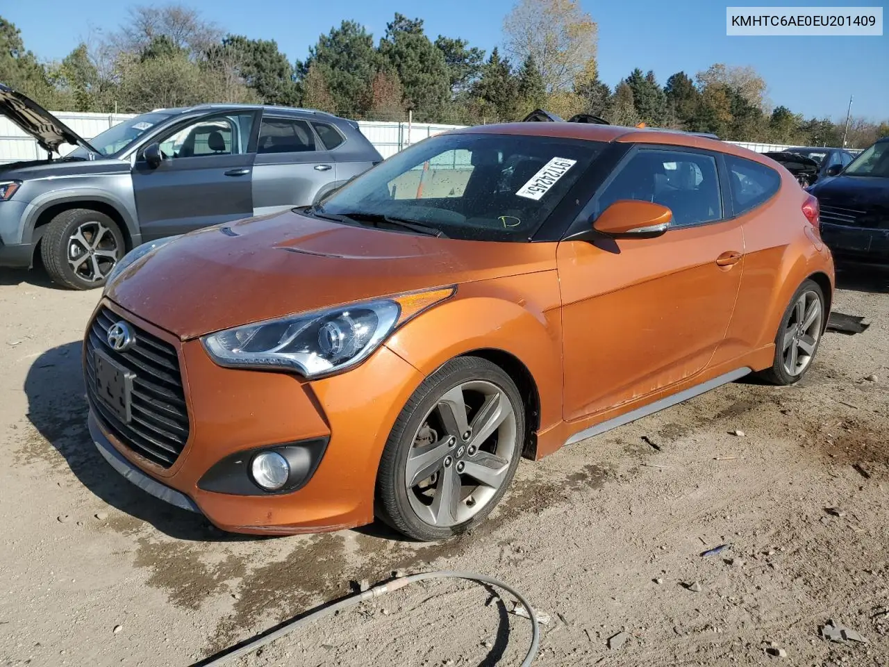 KMHTC6AE0EU201409 2014 Hyundai Veloster Turbo