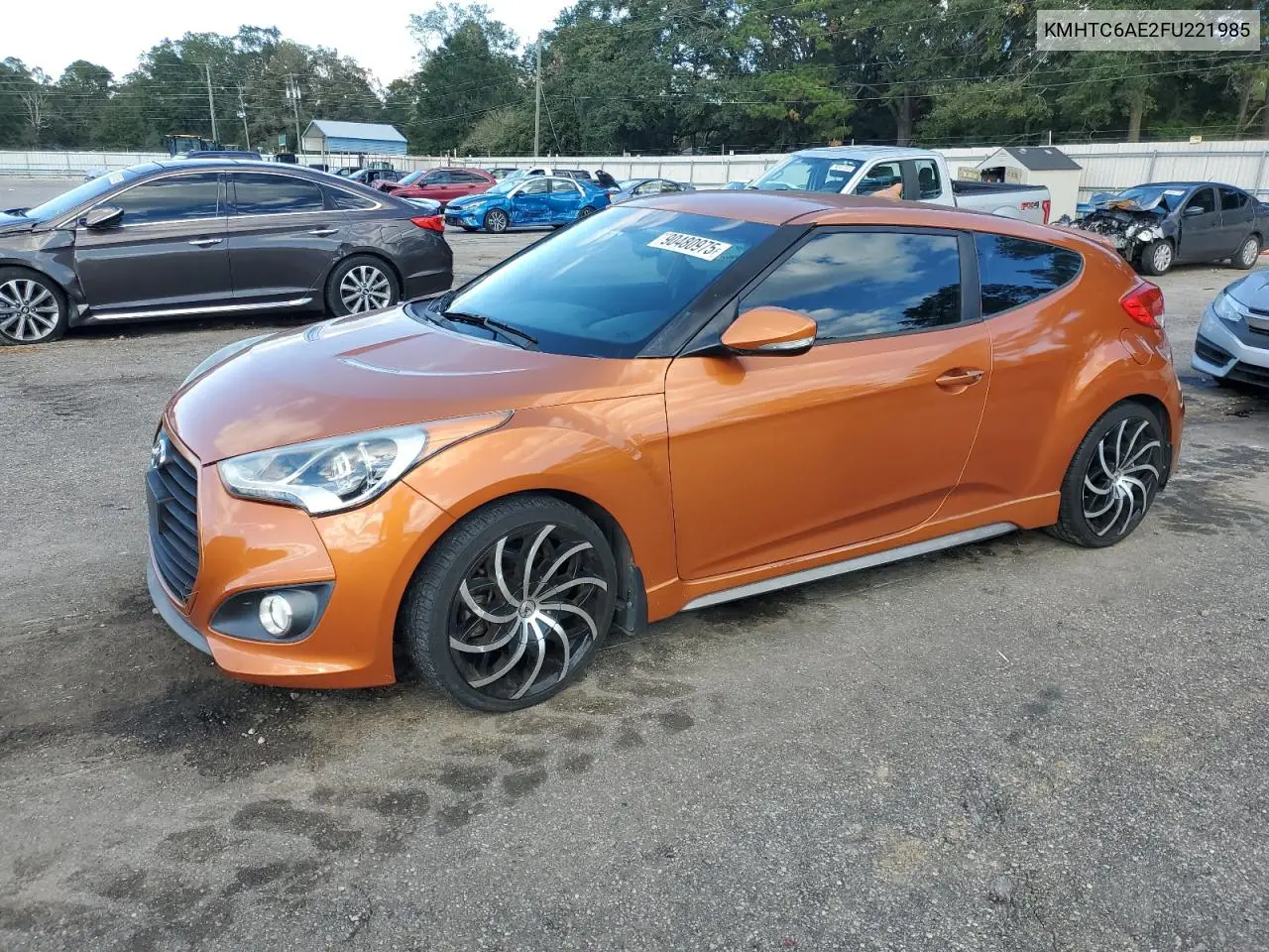 KMHTC6AE2FU221985 2015 Hyundai Veloster Turbo