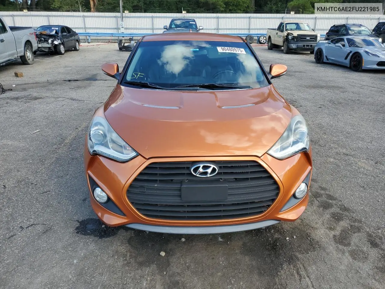 KMHTC6AE2FU221985 2015 Hyundai Veloster Turbo