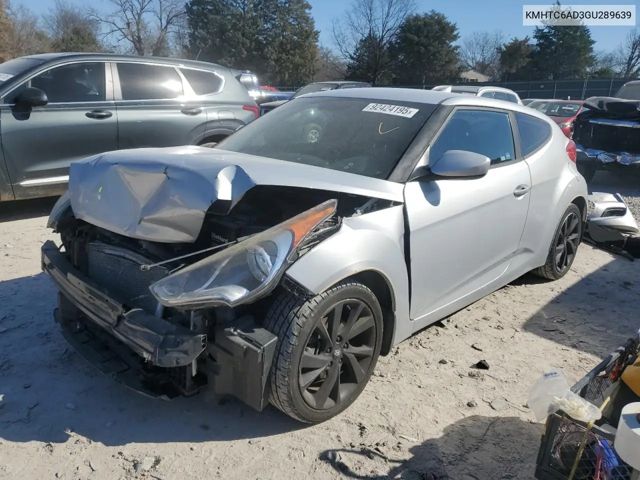 KMHTC6AD3GU289639 2016 Hyundai Veloster