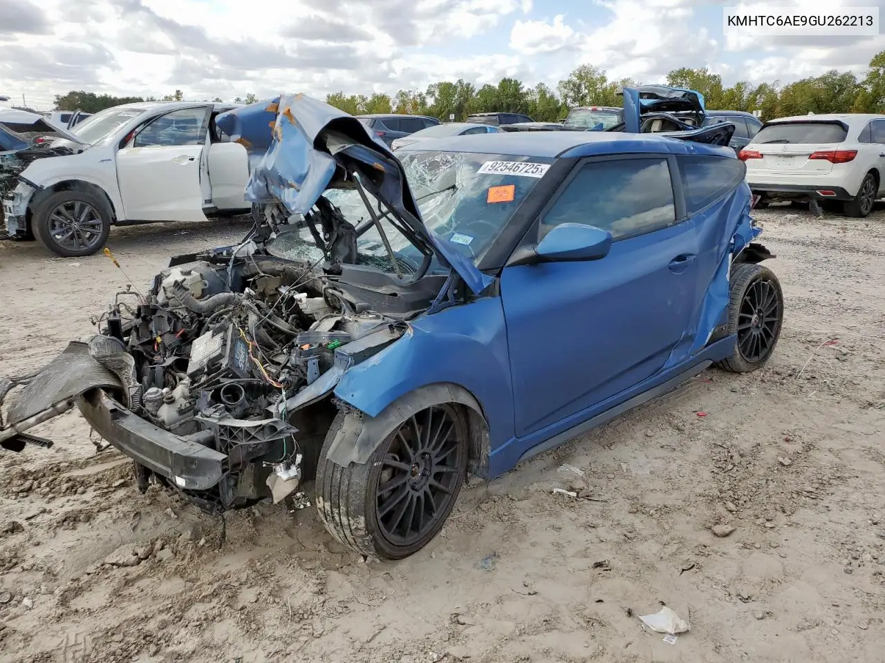 KMHTC6AE9GU262213 2016 Hyundai Veloster Turbo