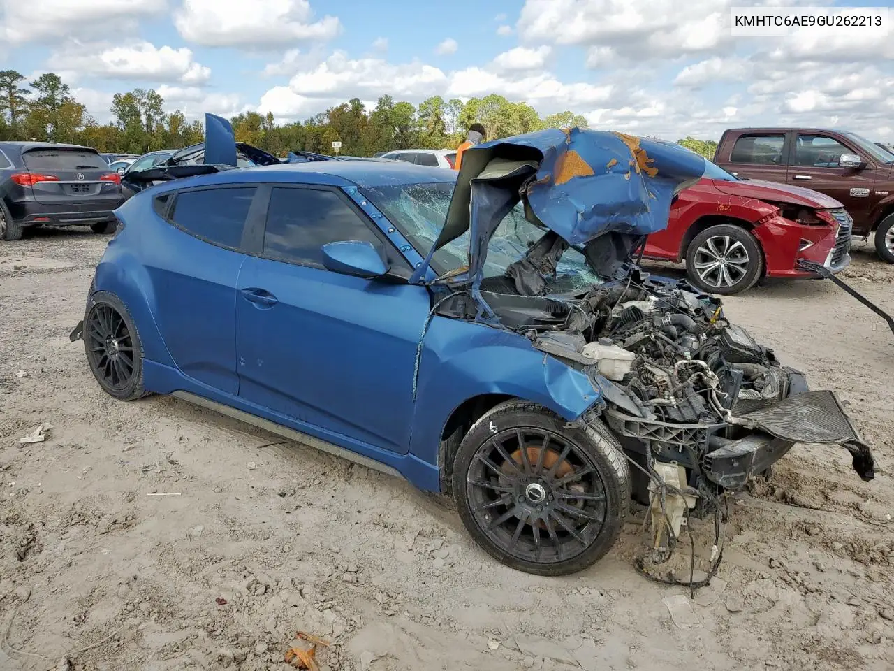 KMHTC6AE9GU262213 2016 Hyundai Veloster Turbo