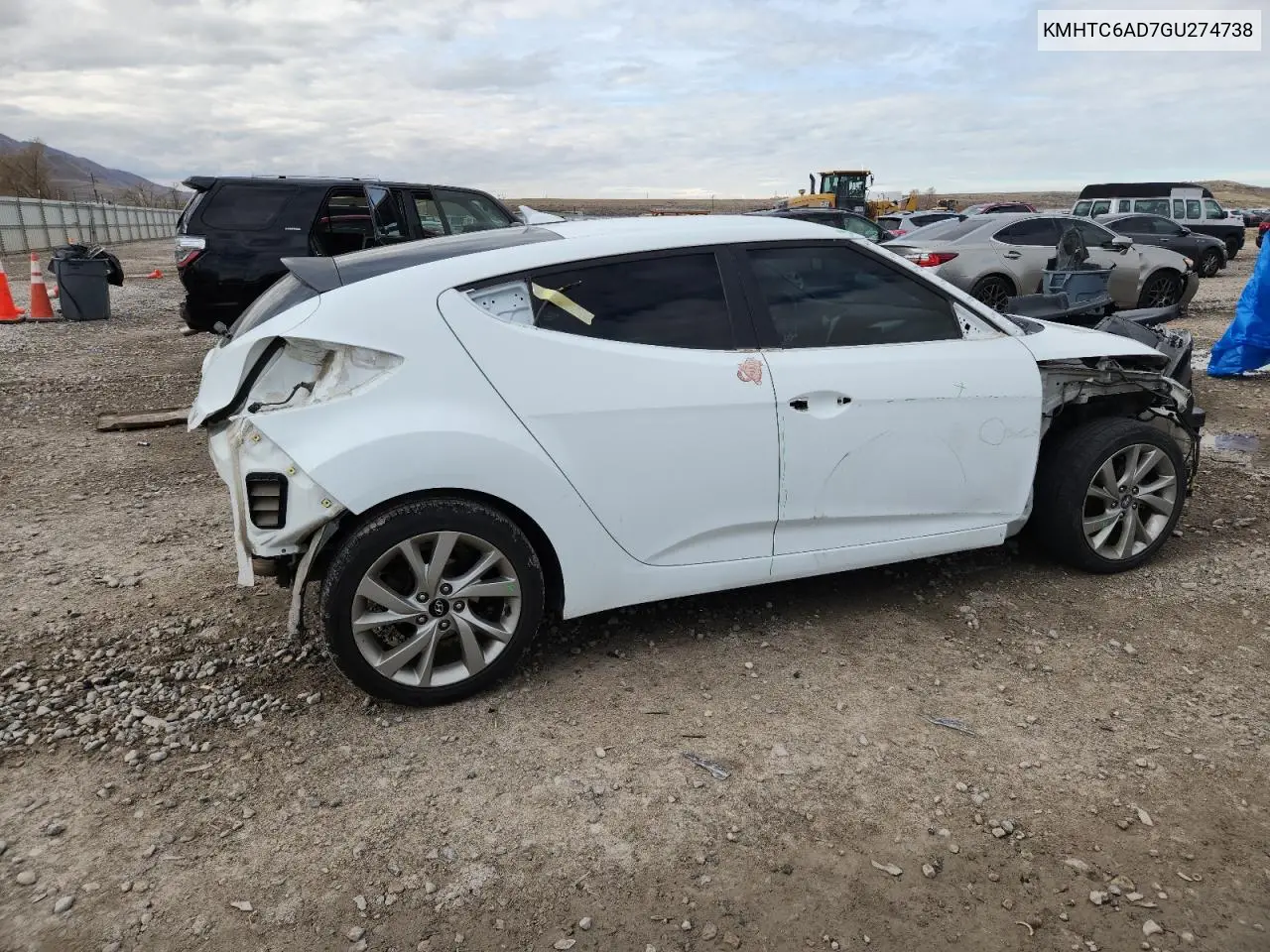 KMHTC6AD7GU274738 2016 Hyundai Veloster Base