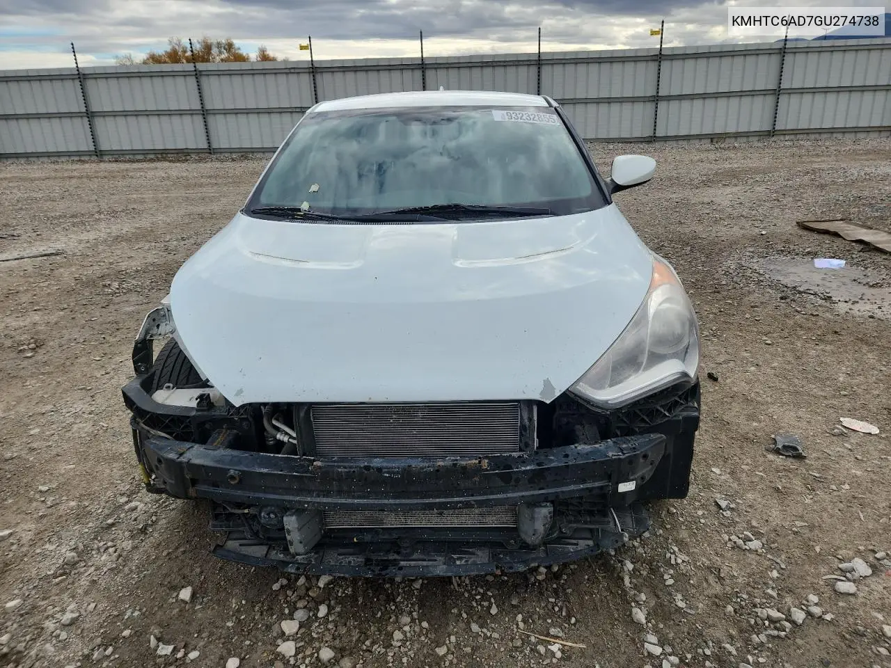 KMHTC6AD7GU274738 2016 Hyundai Veloster Base
