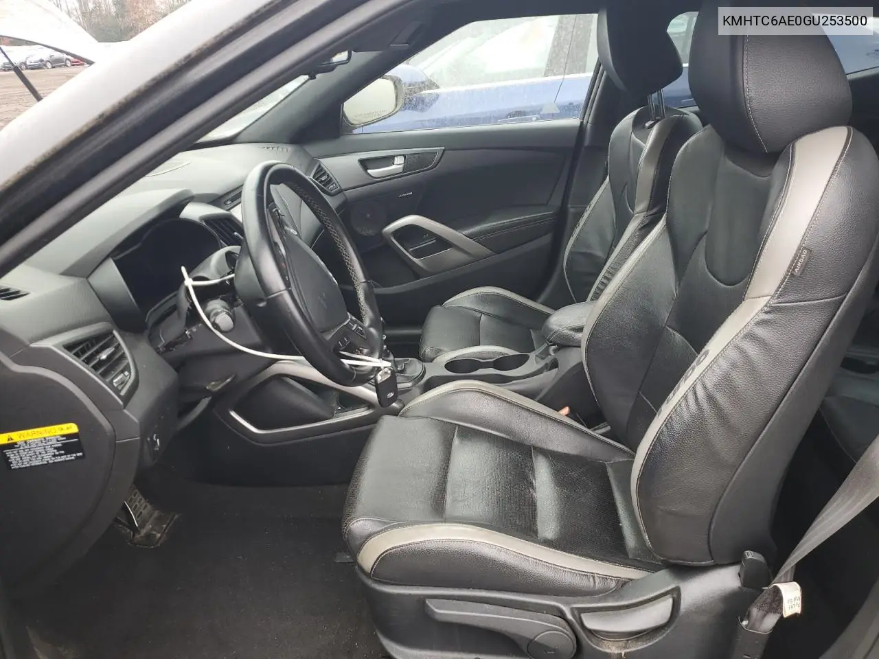 KMHTC6AE0GU253500 2016 Hyundai Veloster Turbo