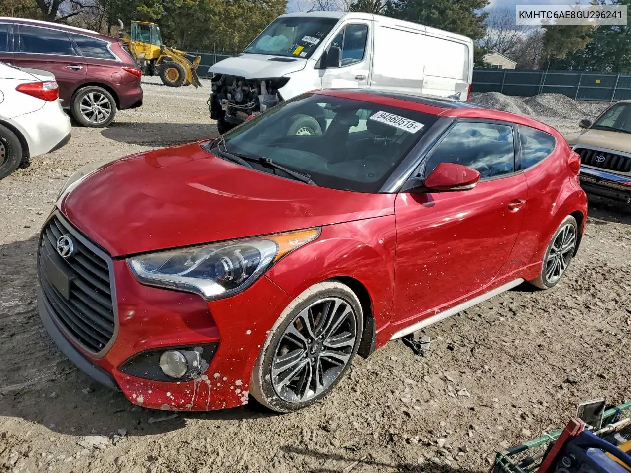 KMHTC6AE8GU296241 2016 Hyundai Veloster Turbo