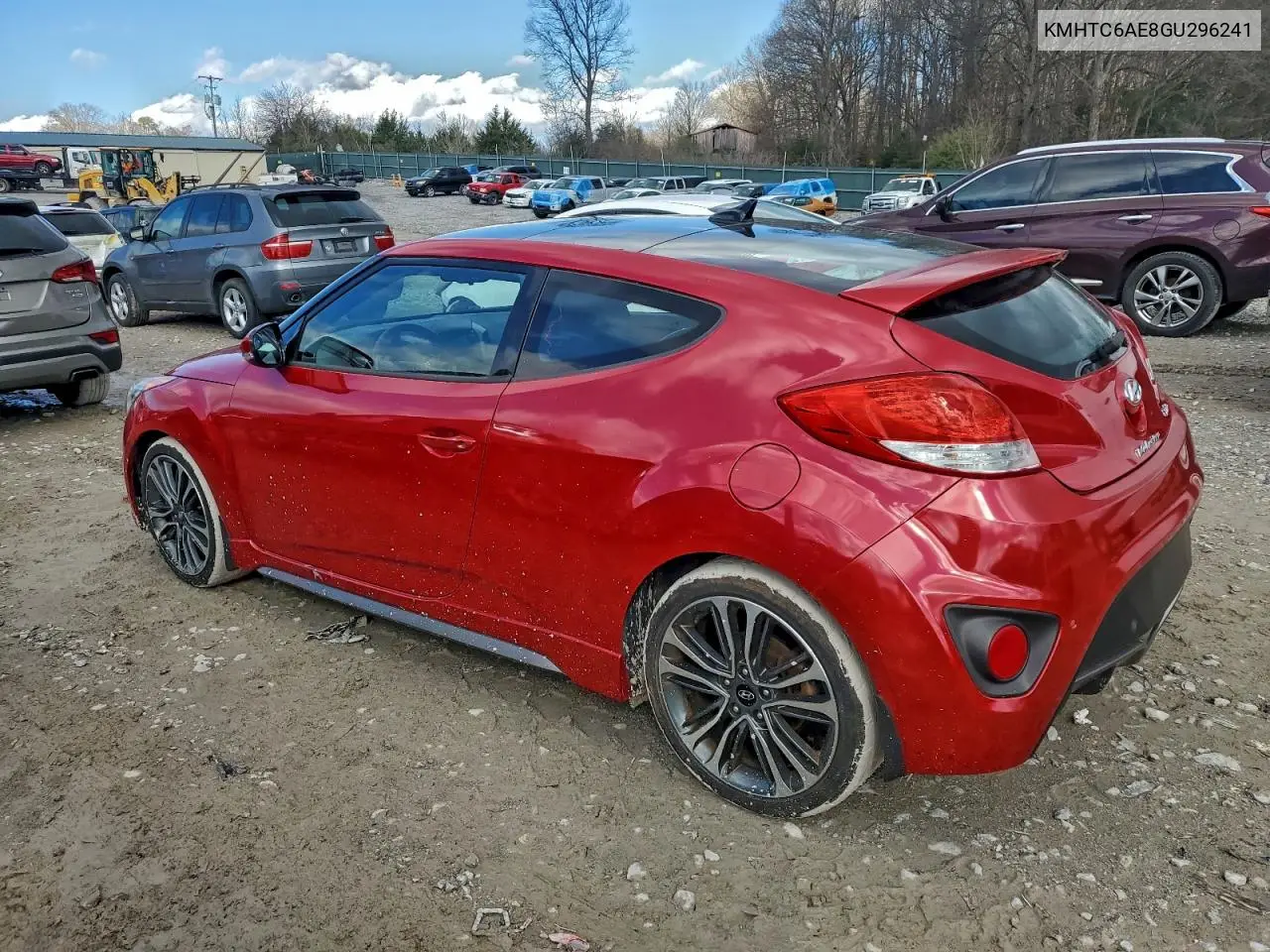 KMHTC6AE8GU296241 2016 Hyundai Veloster Turbo