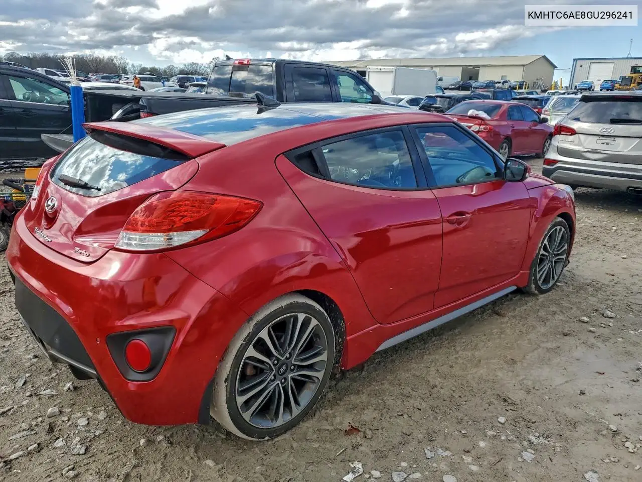 KMHTC6AE8GU296241 2016 Hyundai Veloster Turbo