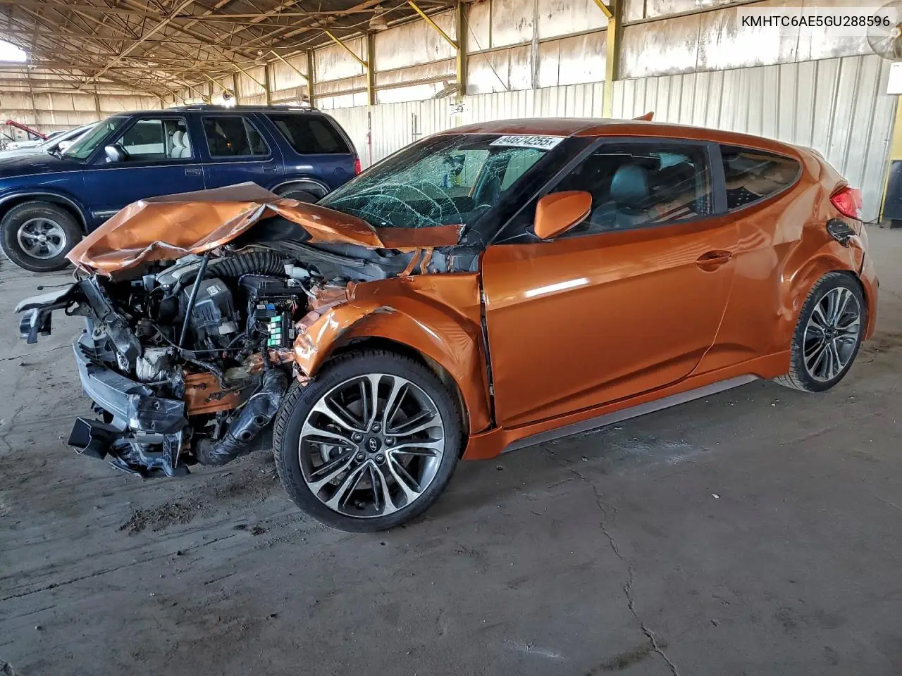KMHTC6AE5GU288596 2016 Hyundai Veloster Turbo