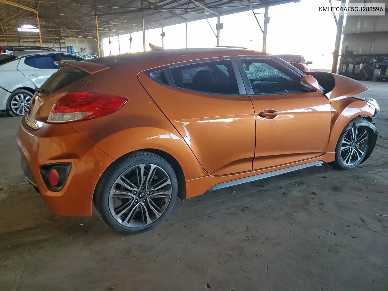 KMHTC6AE5GU288596 2016 Hyundai Veloster Turbo