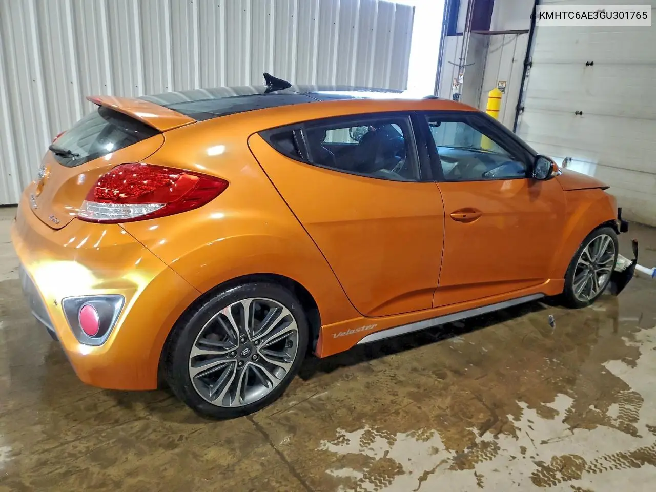 KMHTC6AE3GU301765 2016 Hyundai Veloster Turbo