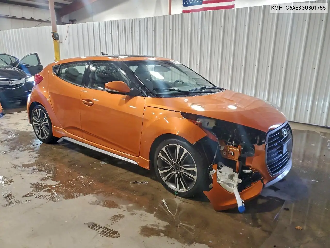 KMHTC6AE3GU301765 2016 Hyundai Veloster Turbo