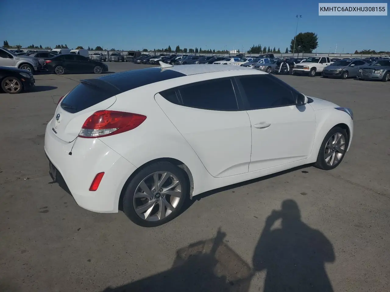 KMHTC6ADXHU308155 2017 Hyundai Veloster