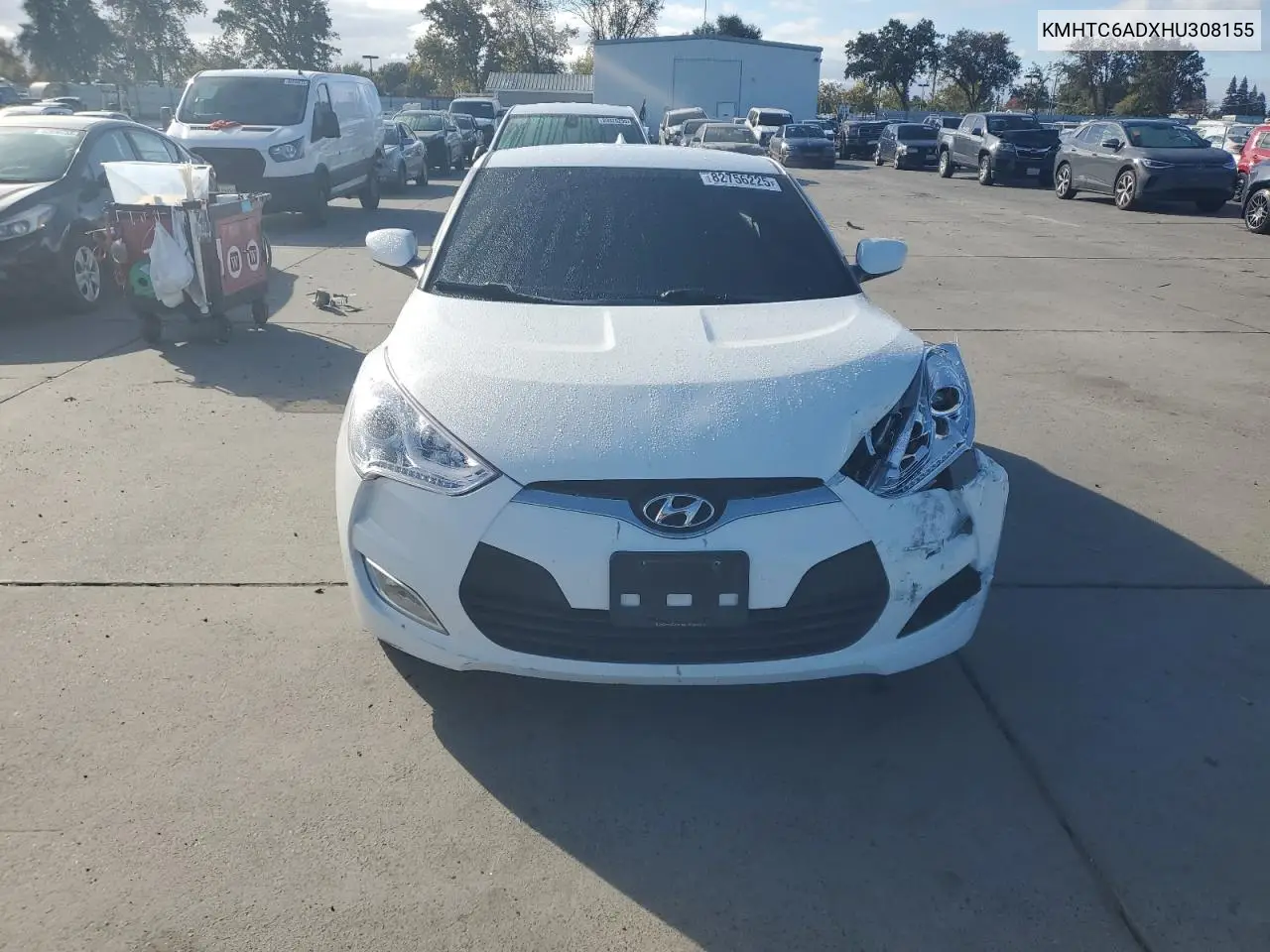 KMHTC6ADXHU308155 2017 Hyundai Veloster