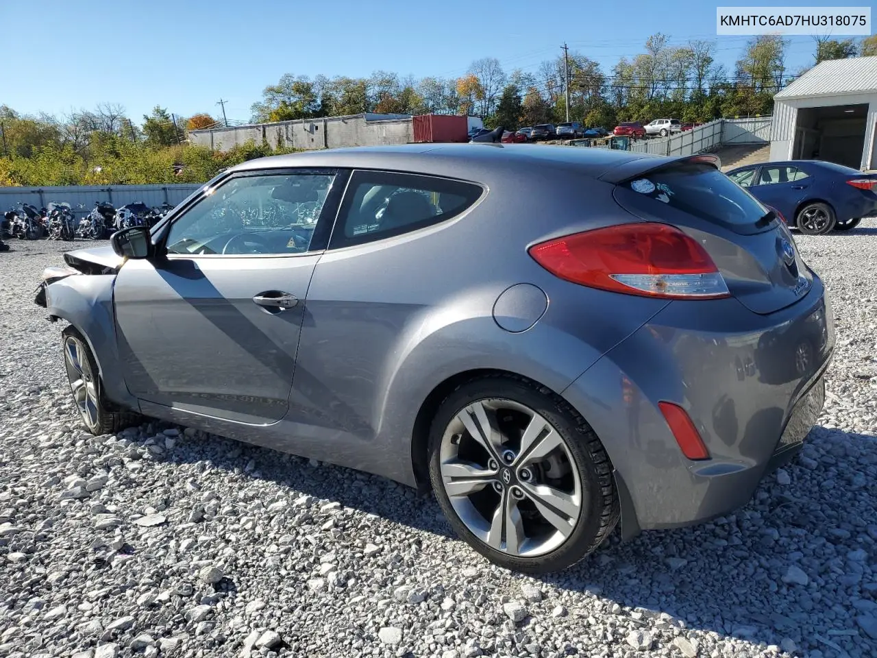 KMHTC6AD7HU318075 2017 Hyundai Veloster