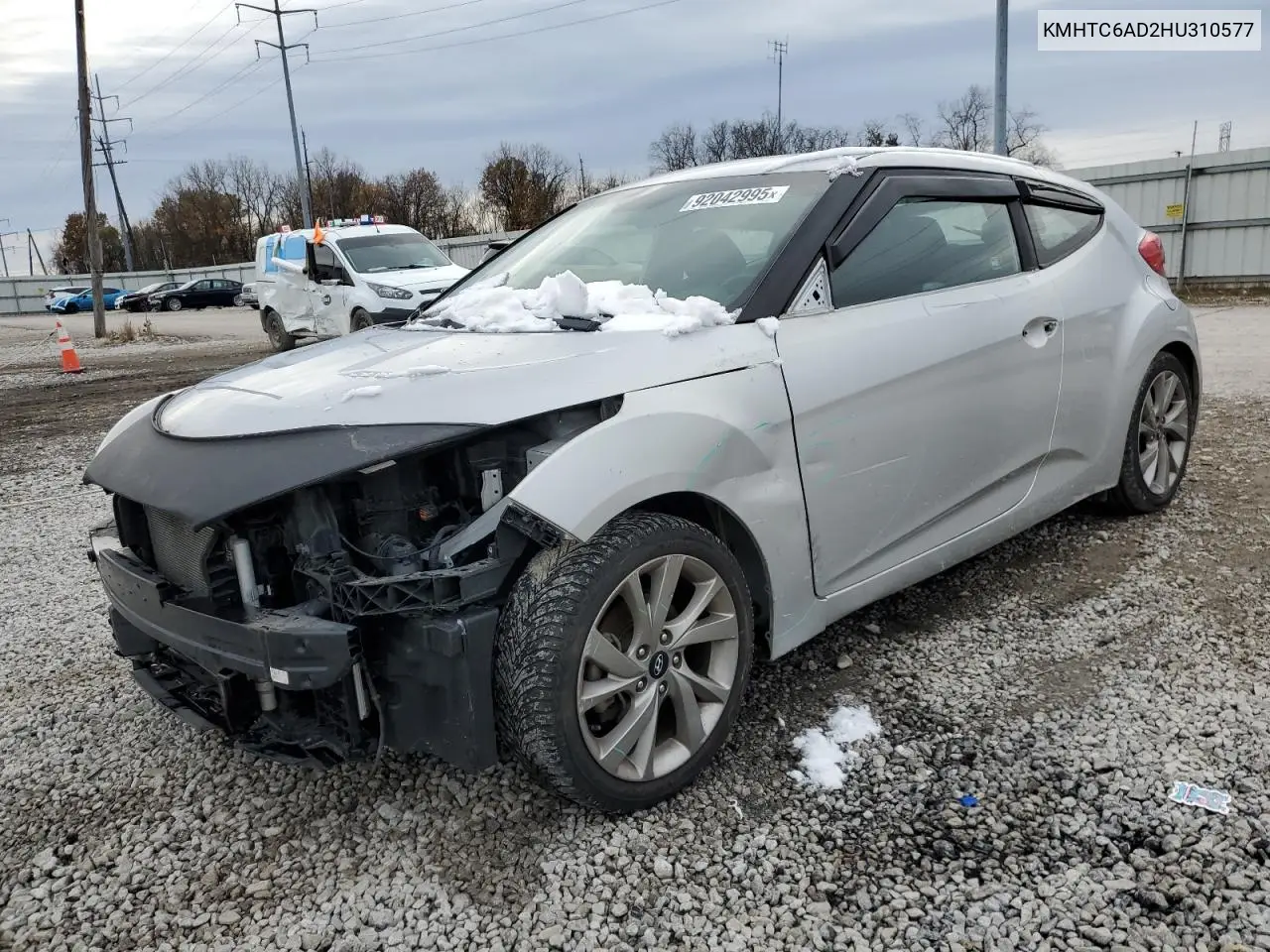 KMHTC6AD2HU310577 2017 Hyundai Veloster