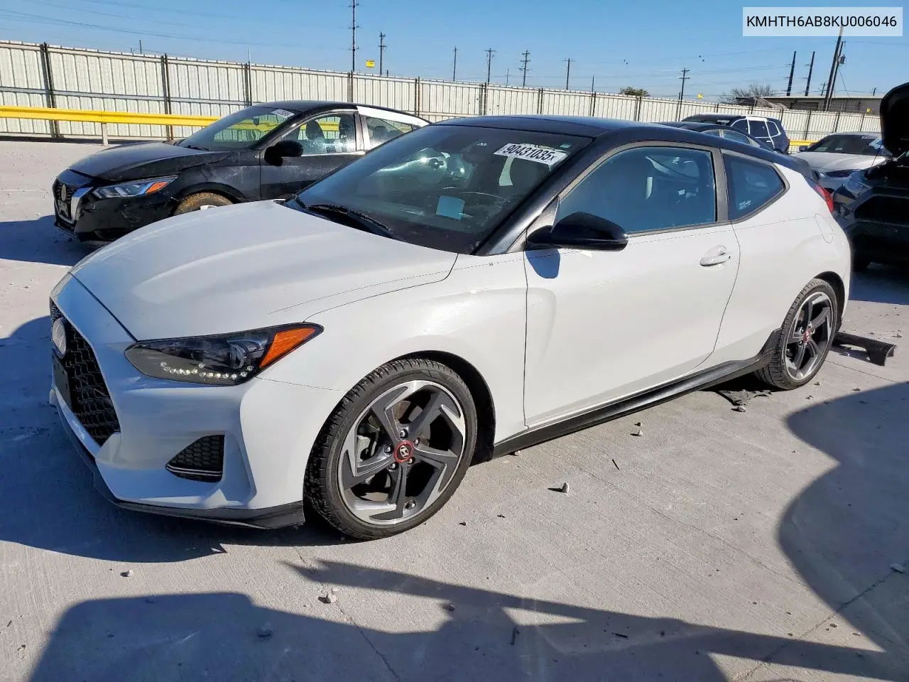 KMHTH6AB8KU006046 2019 Hyundai Veloster Turbo