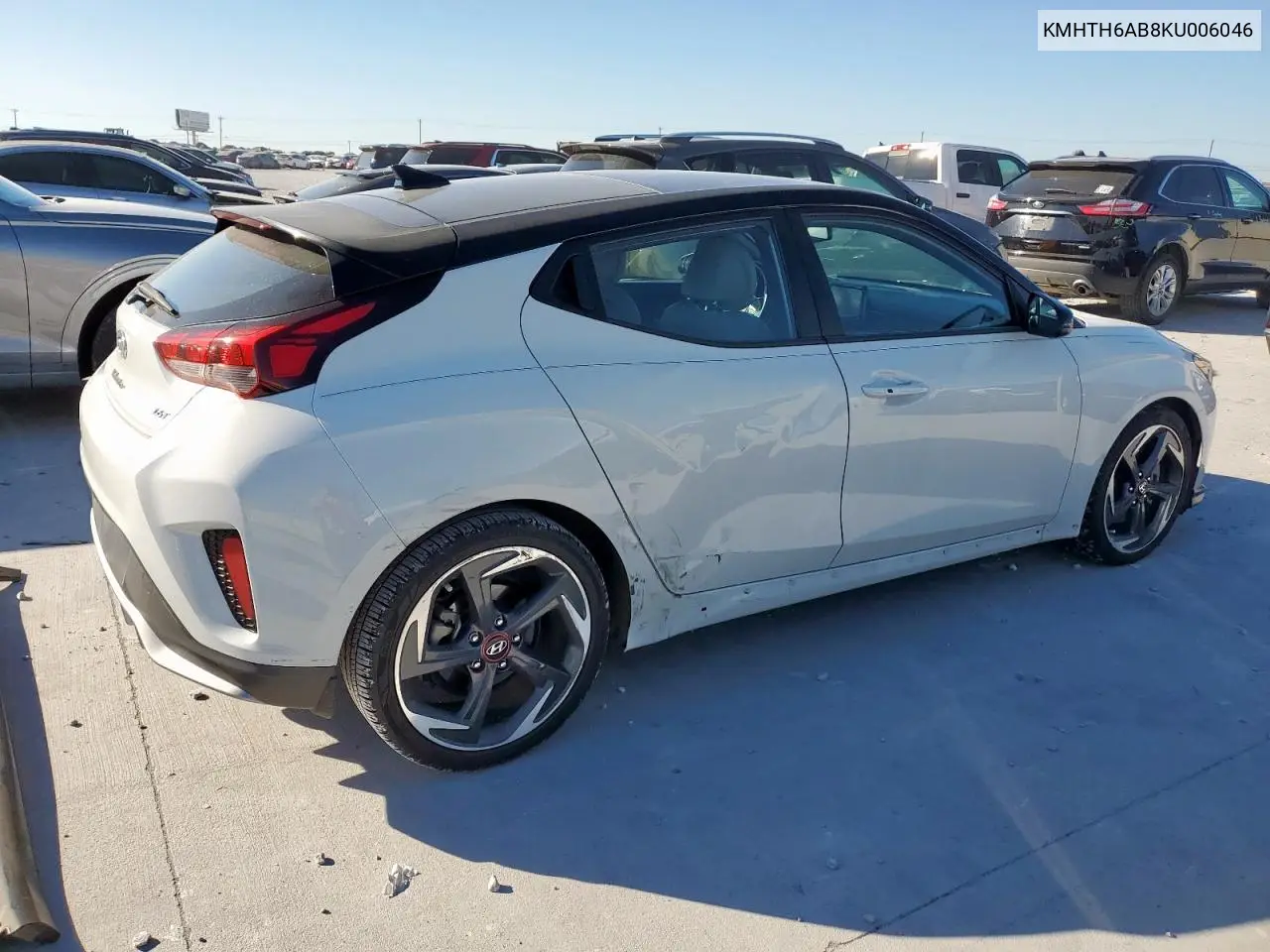 KMHTH6AB8KU006046 2019 Hyundai Veloster Turbo