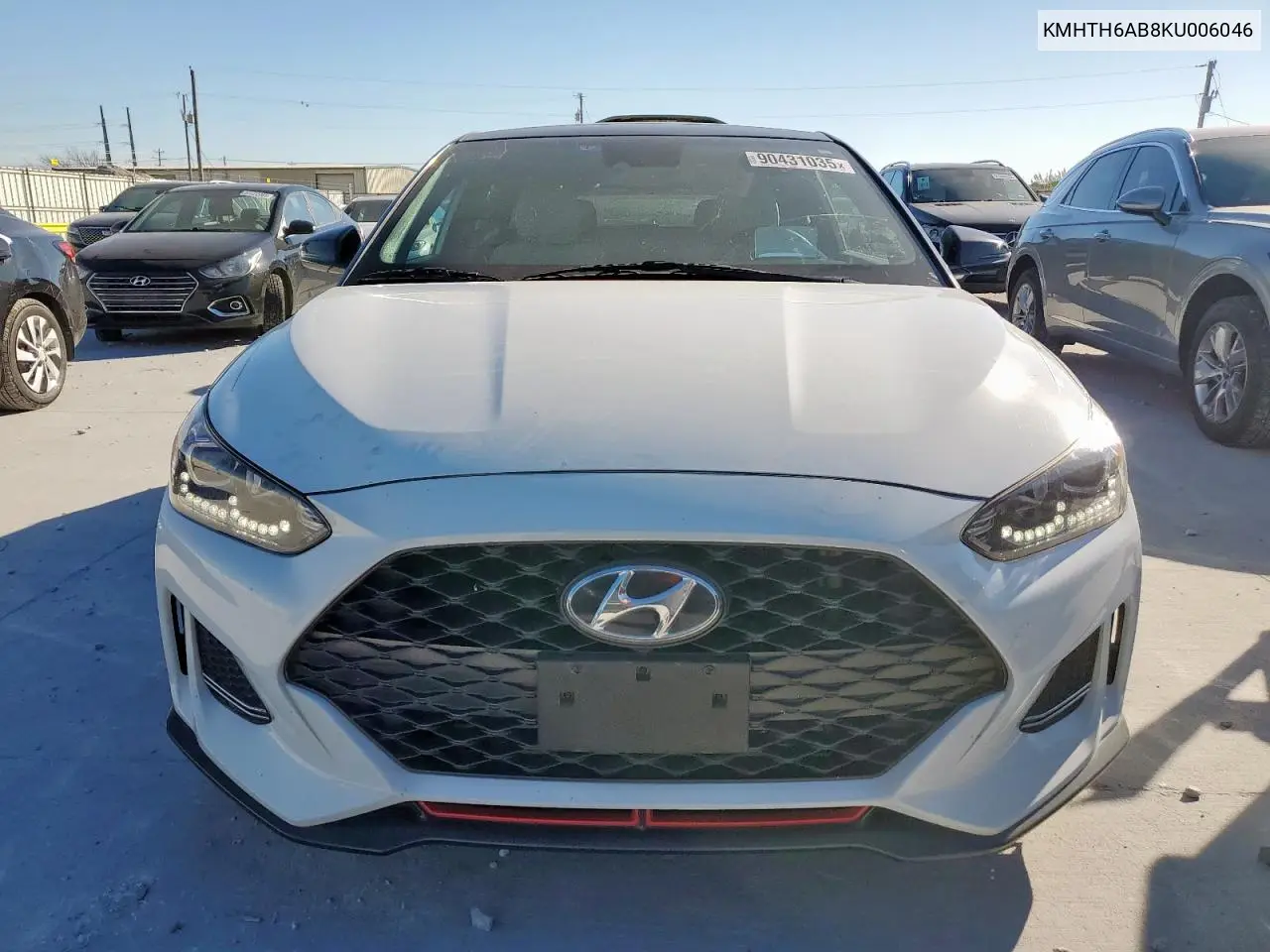 KMHTH6AB8KU006046 2019 Hyundai Veloster Turbo
