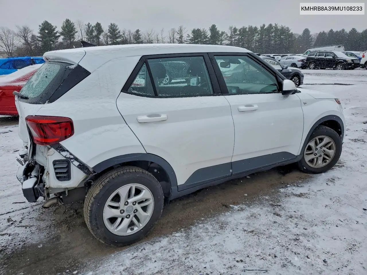 KMHRB8A39MU108233 2021 Hyundai Venue Se