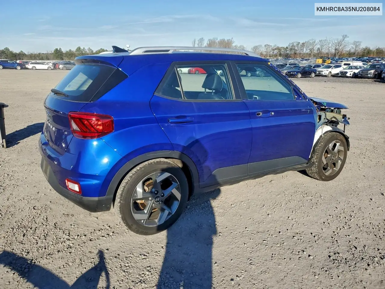 KMHRC8A35NU208084 2022 Hyundai Venue Sel
