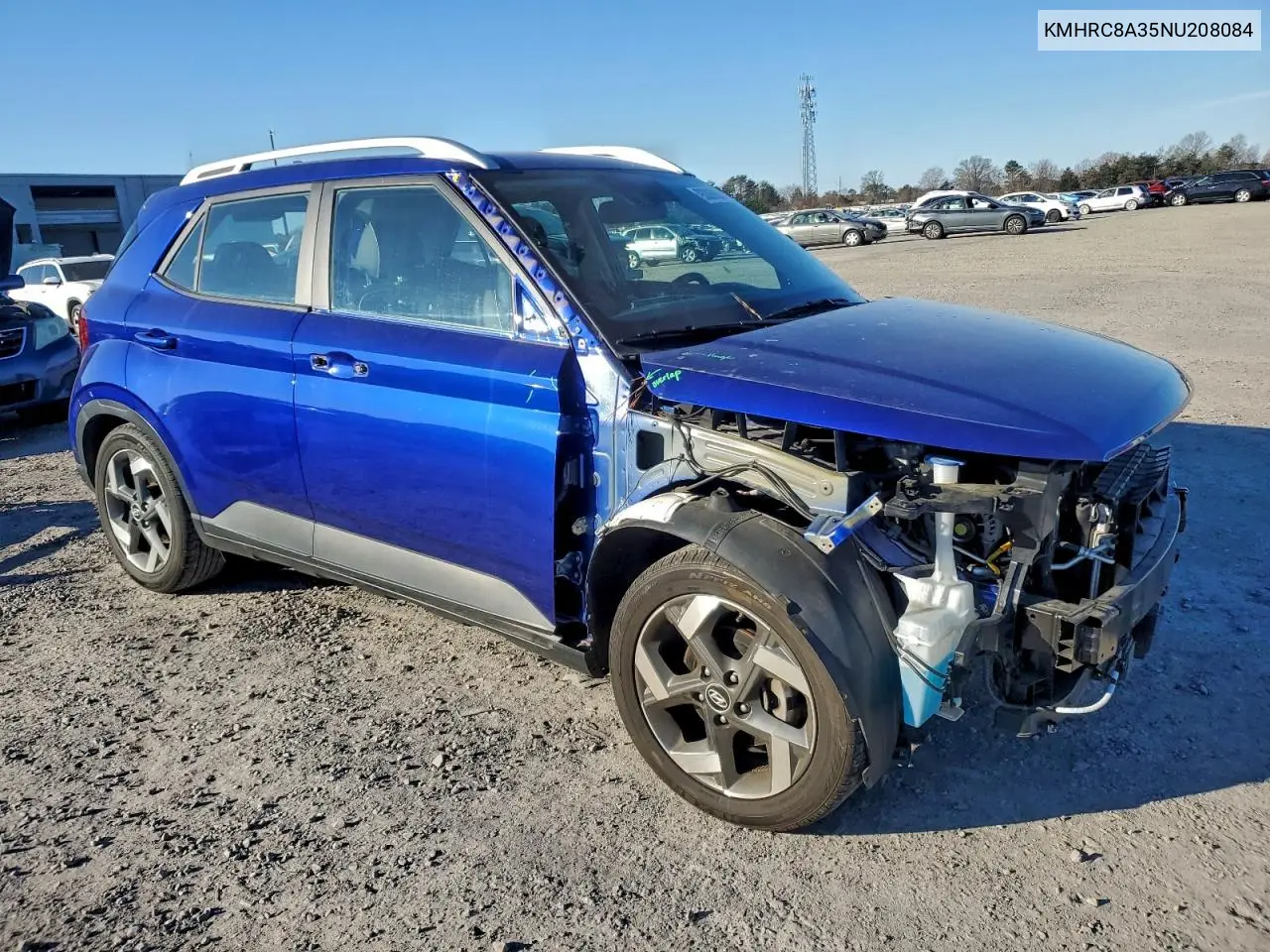 KMHRC8A35NU208084 2022 Hyundai Venue Sel