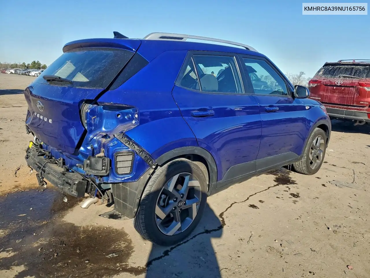 KMHRC8A39NU165756 2022 Hyundai Venue Sel