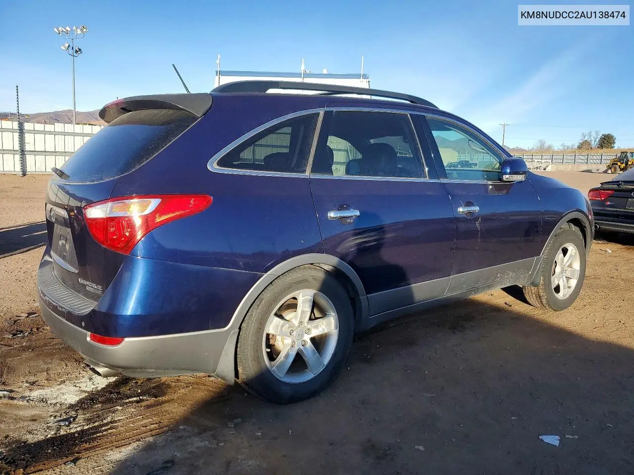 KM8NUDCC2AU138474 2010 Hyundai Veracruz Gls
