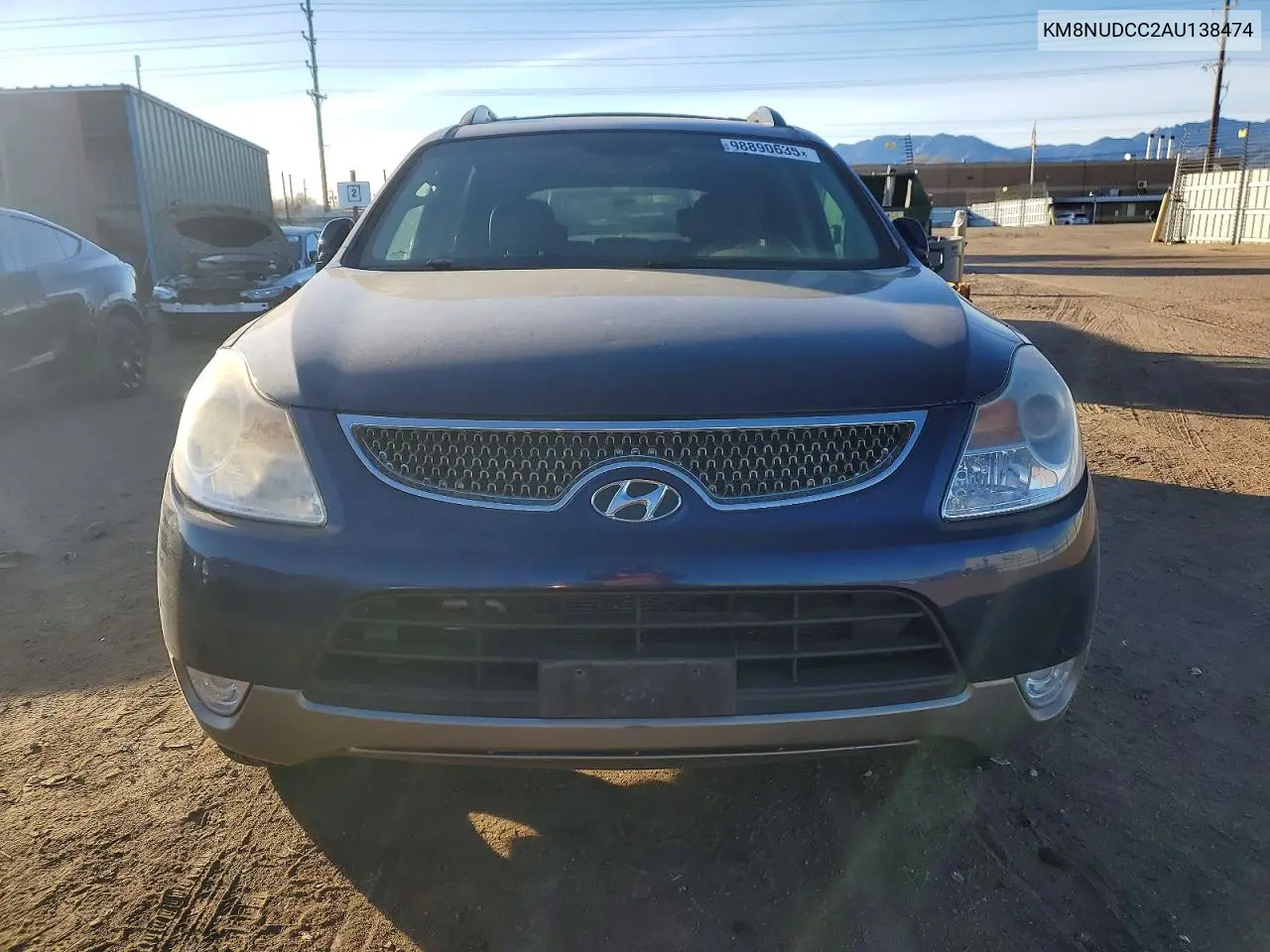 KM8NUDCC2AU138474 2010 Hyundai Veracruz Gls