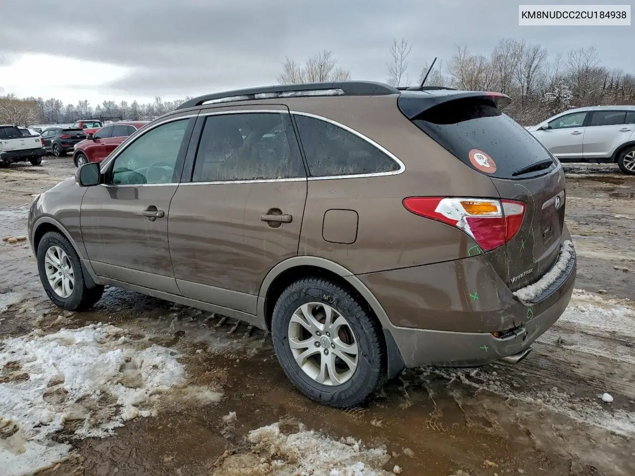 KM8NUDCC2CU184938 2012 Hyundai Veracruz Gls