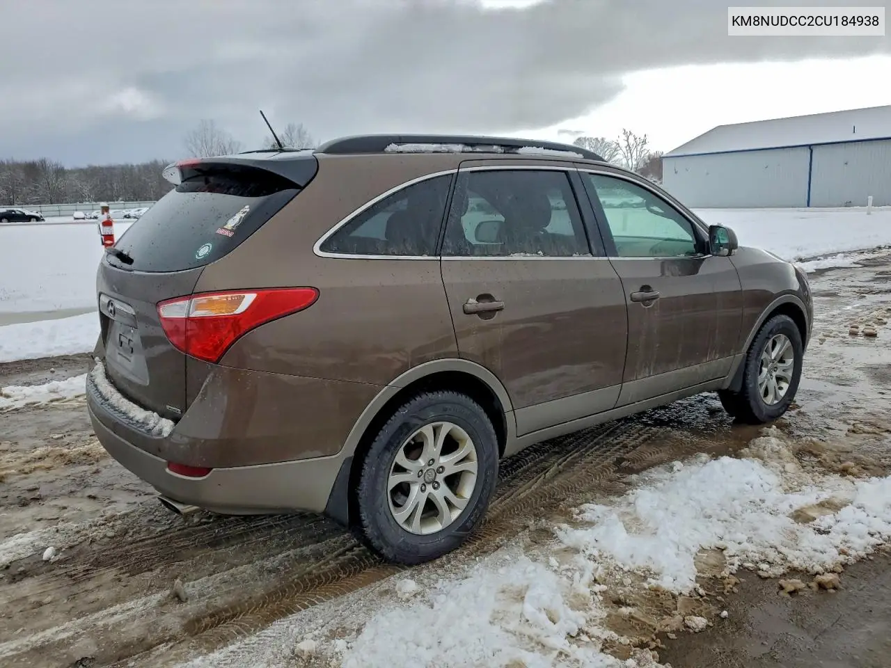 KM8NUDCC2CU184938 2012 Hyundai Veracruz Gls