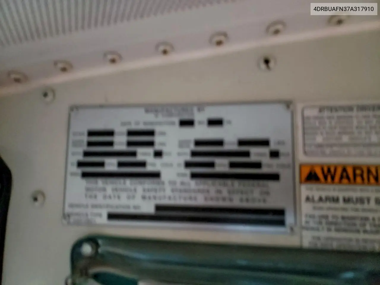 2007 Ic Bus Pb105 School Bus VIN: 4DRBUAFN37A317910 Lot: 96770295