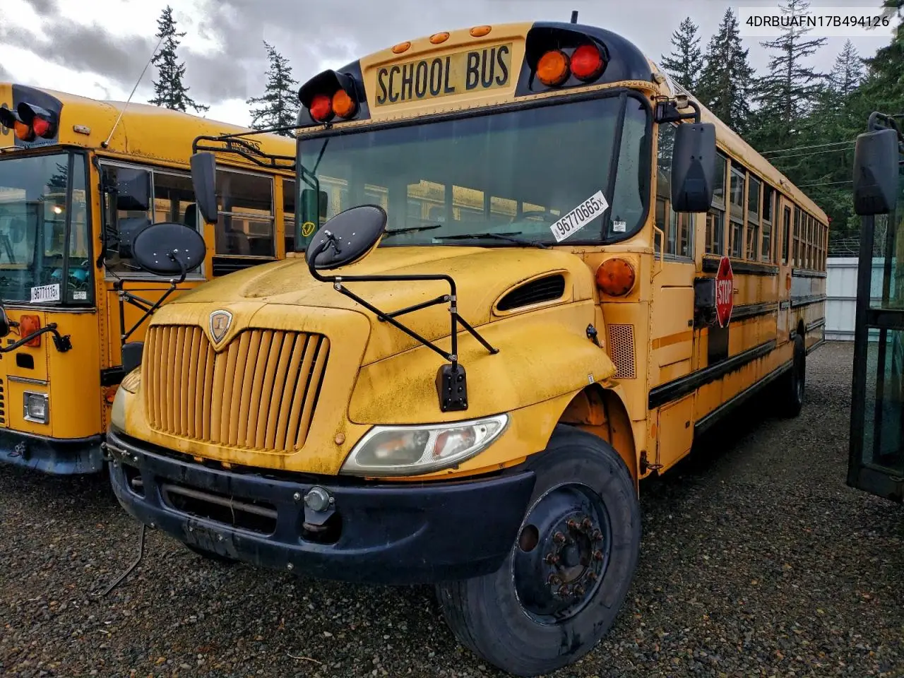 2007 Ic Bus Pb105 School Bus VIN: 4DRBUAFN17B494126 Lot: 96770665