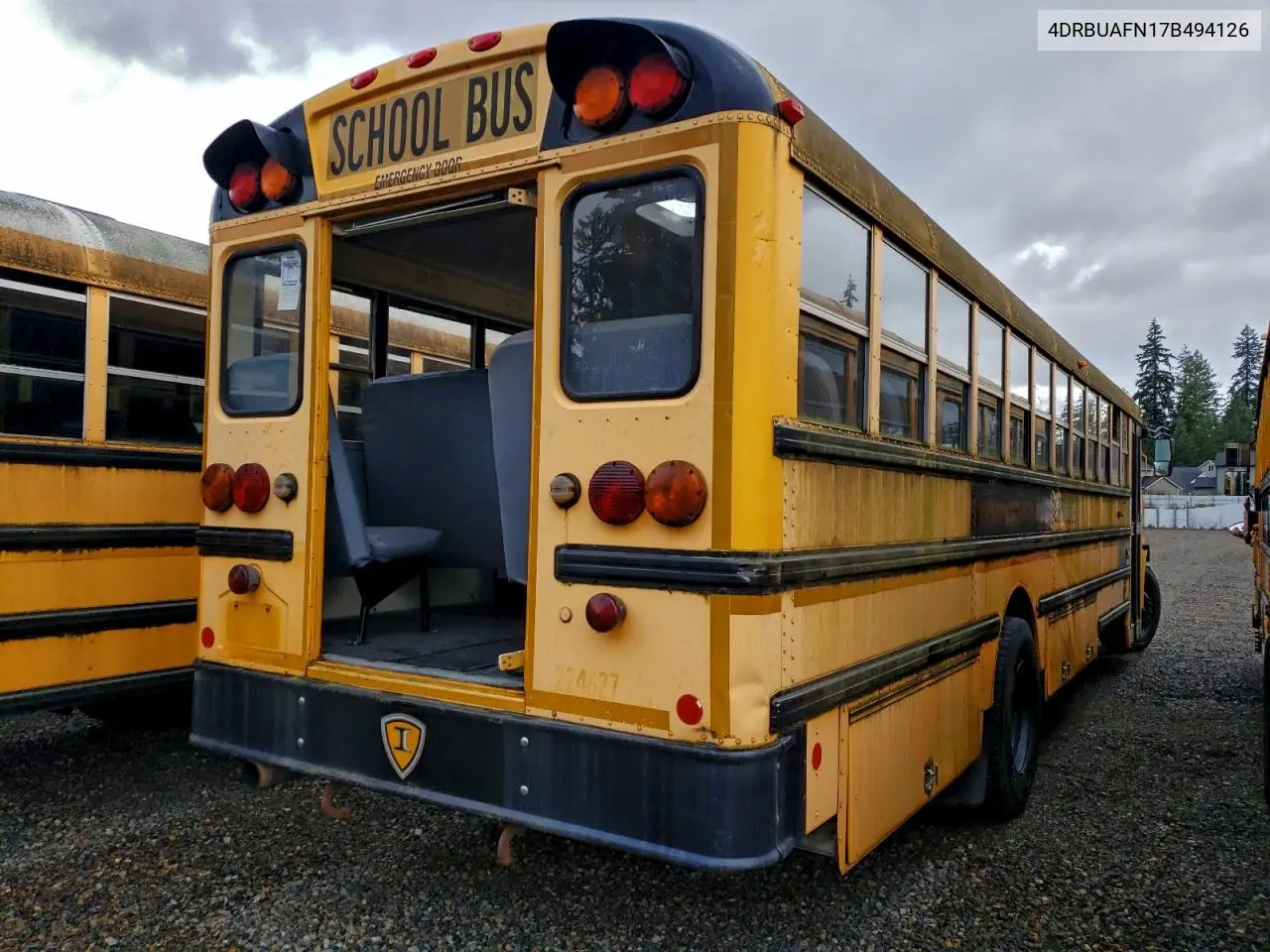 2007 Ic Bus Pb105 School Bus VIN: 4DRBUAFN17B494126 Lot: 96770665